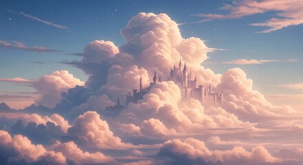 雲海に浮かぶ城塞都市