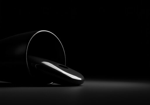 Covert acquisition of a smooth, valuable black object vanishing into shadow, symbolizing clandestine activity and resource depletion ,violation ,activity ,hidden