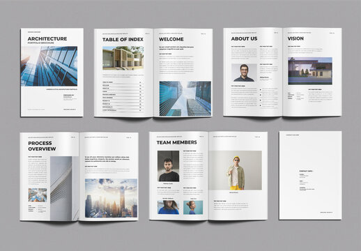 Architecture Portfolio Brochure Template Design