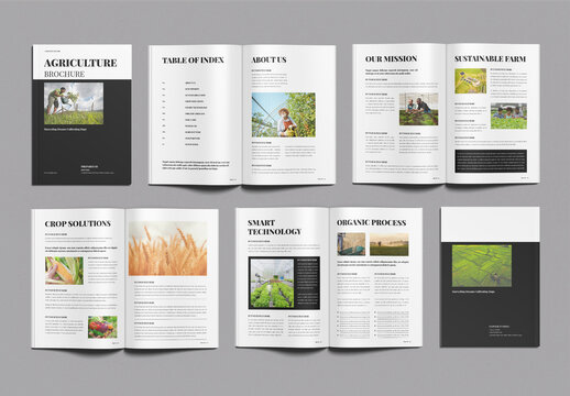 Agriculture Brochure Template Design