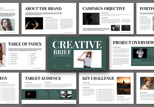 Creative Brief Presentation Template Design Layout