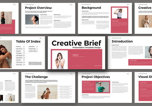 Creative Brief Presentation Template Design