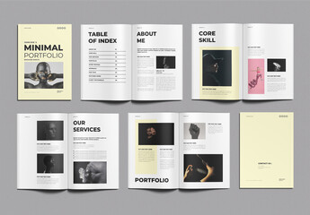 Minimal Portfolio Brochure Template Design