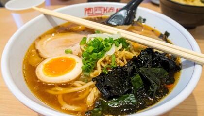 Japanese Typical Food Miso Ramen.