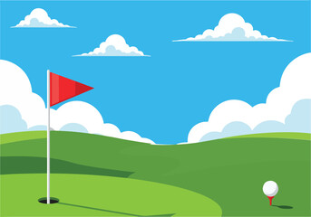 golf course illustration