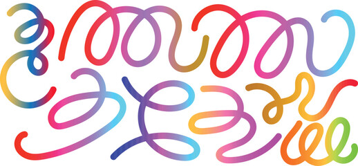 Vibrant abstract gradient wave shapes pattern with smooth color transitions and flowing organic forms ideal for modern design backgrounds, vector illustration