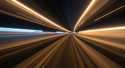 Abstract visualization of kinetic energy and continuous forward movement, depicting unstoppable power and progress through blurred light streaks ,abstract ,modern ,background