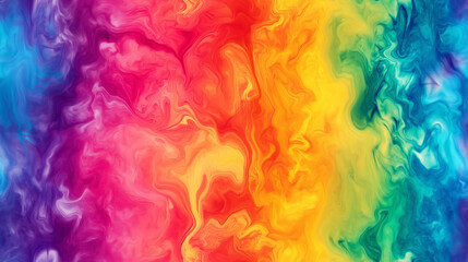 Rainbow paint spill. Repeating and looping background for print, banners, and wallpaper.