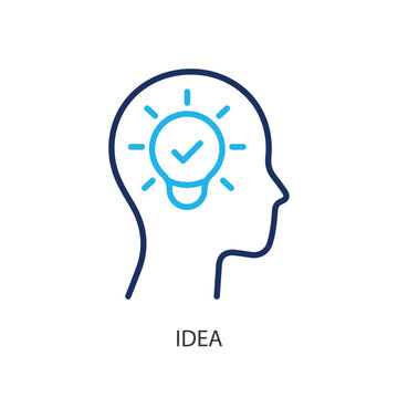 Idea thin line icons. Original vector illustration.