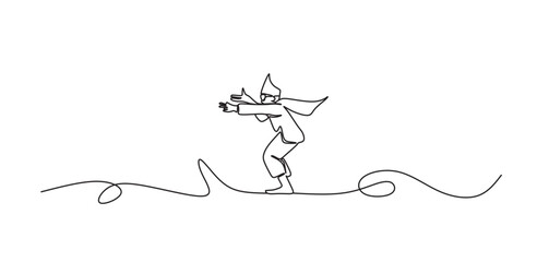 Obraz premium race track line art