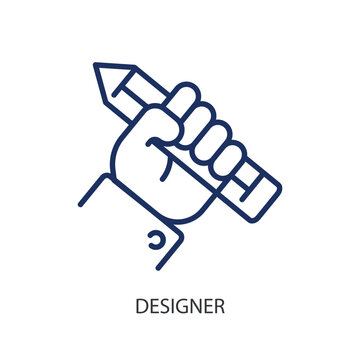 Designer thin line icons. Original vector illustration.