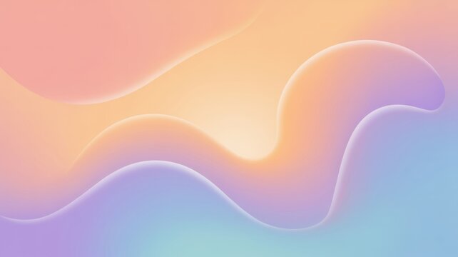 Pastel gradient background with soft fluid organic waving shapes