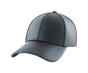 Fototapeta premium Sleek modern baseball cap, studio shot with subtle texture, showcasing clean lines and sophisticated design, perfect for fashion and accessory branding PNG set with transparent background