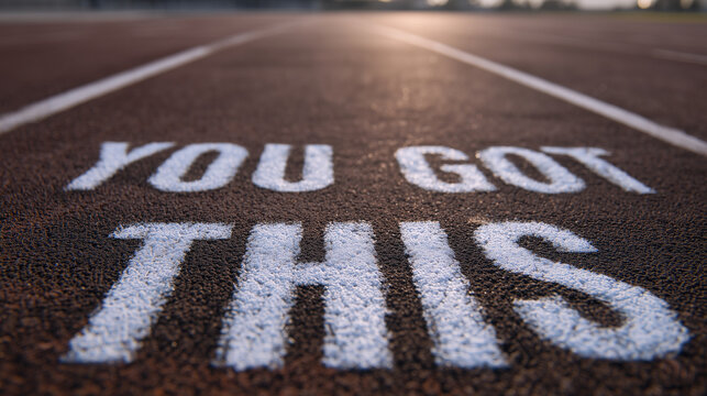 You Got This Motivational Running Track Quote – Confidence & Mindset Support