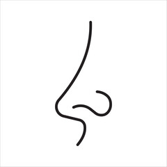 Human nose vector icon. vector illustration on white background.