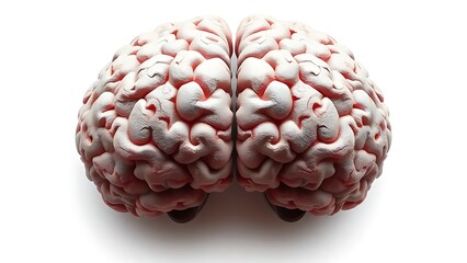 hemispheres. Illustration of human brain hemispheres representing creative and logical thinking on white. wellbeing guides.