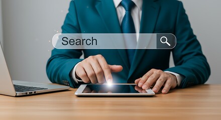 Searching for Information Online Using a Tablet and Laptop for Digital Research