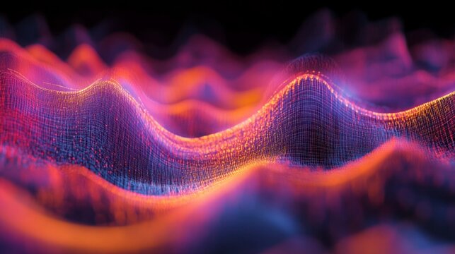 Digital background perfect for tech processes neural networks artificial intelligence data transfer and encryption digital archives sound and graphic presentations science education