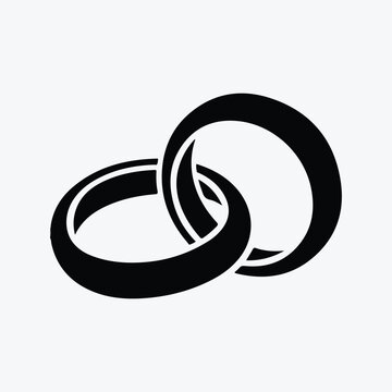 Ring icon, ring logo, weeding icon, weeding logo