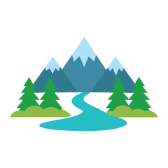 winter landscape with trees