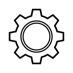 Gear icon with circle in the center