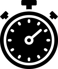 Stopwatch Glyph Icon