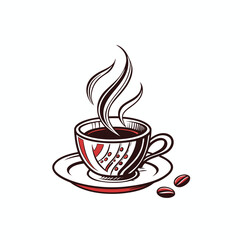 cup of coffee with steam