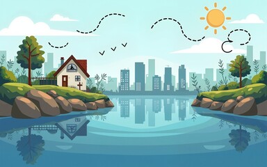 Climate adaptation strategies designed to mitigate the effects of climate-related disasters, focusing on infrastructure resilience and ecosystem protection. High quality