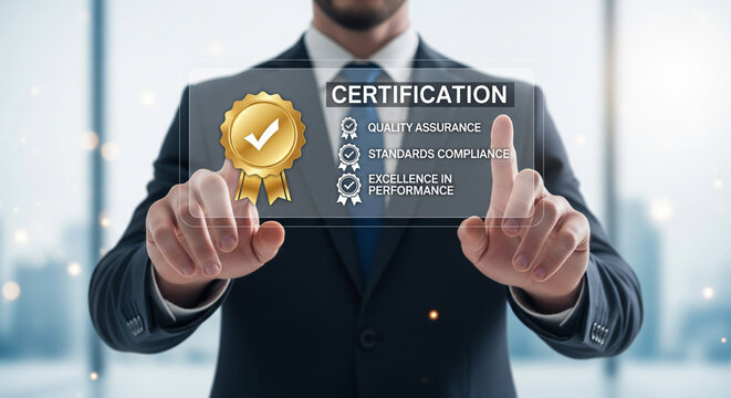 businessman pressing social network button