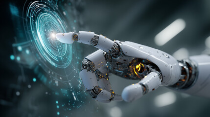 Futuristic Business Automation - Digital Transformation Concept