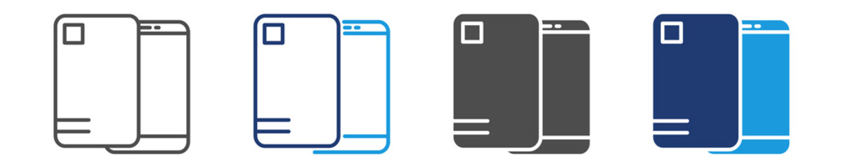 phone case icon set multiple style