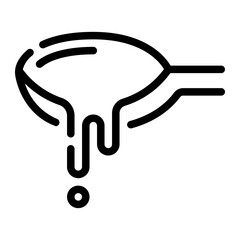 syrup line icon