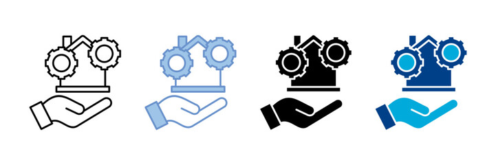 Property Management Icon Set Multiple Style Collection