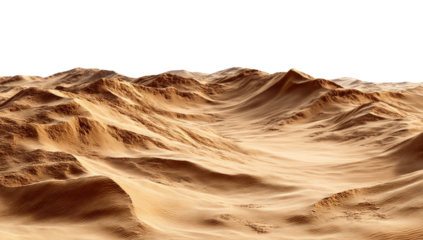 Desert landscape with wavy dunes