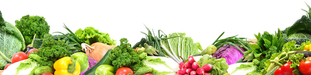 Fresh vegetables isolated