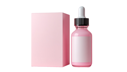Pink skincare product packaging