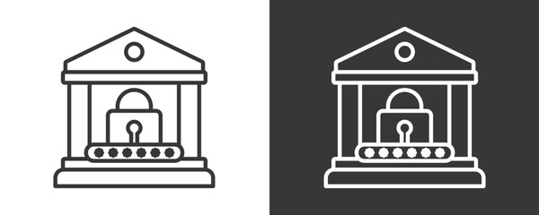 Private Icon Set Vector Collection Isolated In Black And White