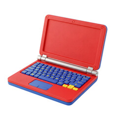 Toy Laptop Isolated on Transparent Background