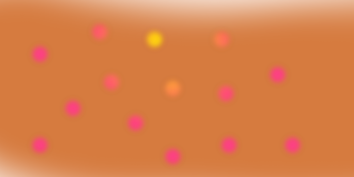 Blurred background with glowing circles orange design template for website banner presentation marketing poster flyer and background element