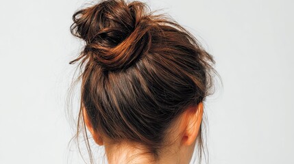 Neat Bun Hairstyle: Fashion Exquisite Hair Beauty Material
