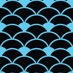 Overlapping Oval Shapes Forming Artistic Repetition Seamless Pattern Design  
