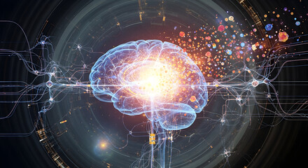 A vivid representation of the ADHD concept highlighting elements of focus distraction and brain functioning. The image encompasses the complex nature of this cognitive condition. Generative 82646528 1