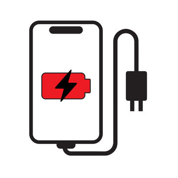 charger handphone icon lowbat
