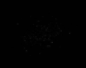 Dark Minimalist Background with Sparse Floating White Dust Particles and Subtle Bokeh, Creating an Elegant, Mysterious, and Understated Artistic Effect for Modern Digital Design Projects

