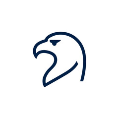 Eagle head outline icon drawing