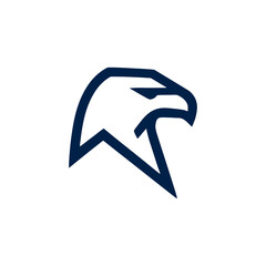 Eagle head simple geometric line