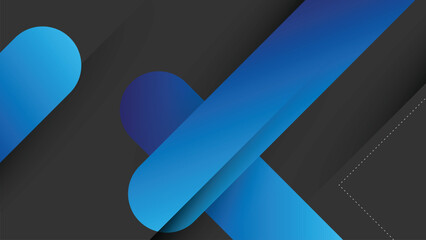 Abstract Background with Memphis Element and Blue Gradient Color