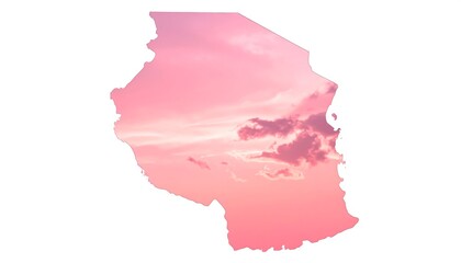 Tanzanias Silhouette - A Pastel Sky Canvas of East Africa.