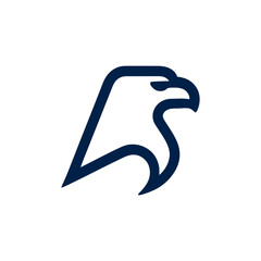 Eagle bird outline for logo mark