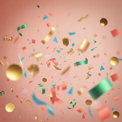 new year background with confetti